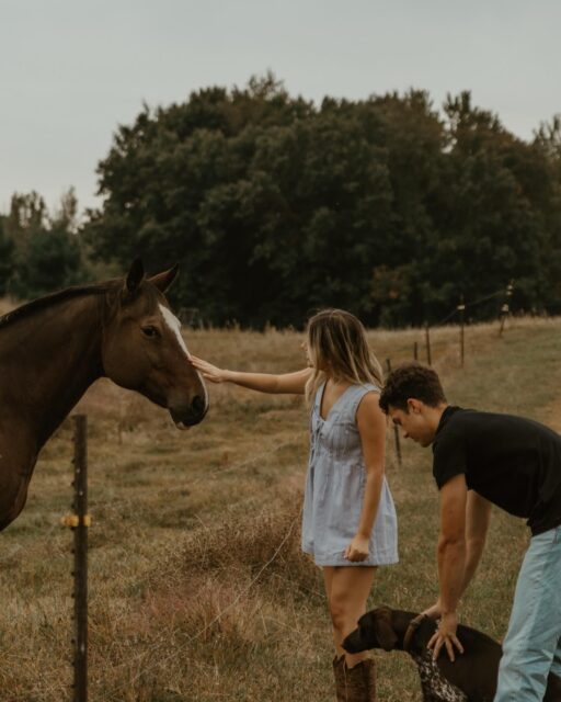 Yumi and Chase were a blast! They brought their beautiful puppy who was very interested in our sweet horses. This truly felt like the entire session was just me tagging along on a date.keywords:jackson county photographer, michigan photographer, midwest photographer, united states photographer, couples photographer, outdoor couples session, field photography, storytelling photography, natural light photographer, documentary couples photographer, candid photographer, cinematic photography, rustic photo session, authentic moments, michigan couples, golden hour photography, documentary style photography, emotional storytelling, real couples, connection-focused photographyhashtags:#couplesphotography #michiganphotographer #jacksoncountyphotographer #midwestphotographer #outdoorphotoshoot #fieldsession #goldenhourphotos #lifestylephotographer #candidphotography #storytellingphotography #naturalphotography #authenticmoments #michigancouples #michigansmallbusiness #engaged #engagementsession #photographer #documentaryphotographer #cinematicphotos #emotionalphotography